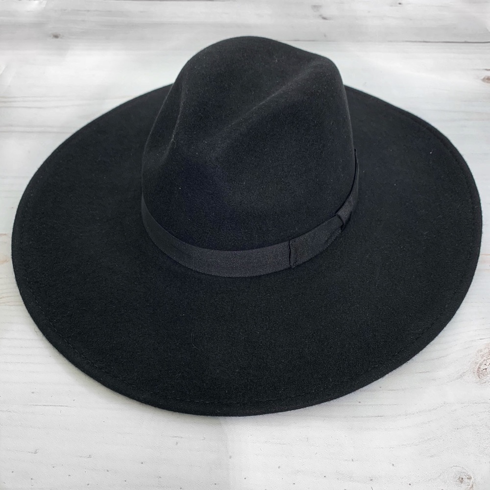 Brooklyn Hats Co. Black Wide Brim Fedora